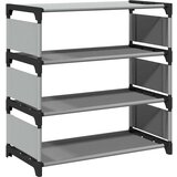 vidaXL Stalak za cipele 4 razine sivi 54x28x55 cm netkana tkanina | shoptok.hr