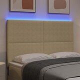  LED glava kreveta Siva zelena 144 cm Kordura tekstil | Eponuda.ba
