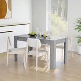 vidaXL Blagovaonski stol siva boja betona 140x74,5x76 cm od iverice Cijene