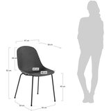 Kave Home Tamno siva metalna vrtna stolica Quinby – | shoptok.hr