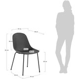 Kave Home Temno siv kovinski vrtni stol Quinby – | Shoptok.si