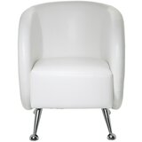 MID.YOU Fotelj St. Lucia, Bela | Shoptok.si