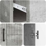  Kreveta Betonska siva 89 x 34,5 x 57 cm Konstruirano drvo | shoptok.hr