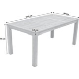 Gardenson Vrtna Miza Leni, 170x74x90cm, Masivno | Shoptok.si
