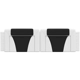  Vzglavna stranica bela in črna 180 cm umetno usnje, (21242886) | Shoptok.si
