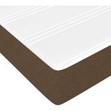  Vzmetnica z žepkasto vzmetjo temno rjava 120x190x20 cm blago | Shoptok.si
