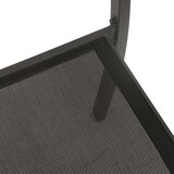 In Vrtni stoli 4 kosi blago in jeklo črne in antracitne barve | Shoptok.si