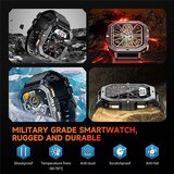 Oukitel BT101 smart watch military 410mAh/Heart rate/SpO2/Blood pressure/accelerometer/esim | ePonuda.com