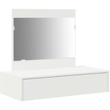 vidaXL Bijela MDF 83 x 40 x 70 cm Ogledalo Toaletni stol Pravokutni | shoptok.hr