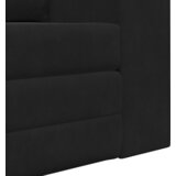 vidaXL tlačni sedež 2-v-1 Črna 148x71x83 cm Velur | Shoptok.si