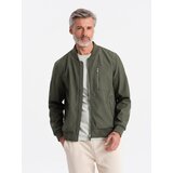 Ombre Men's fleece bomber jacket