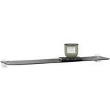 Mömax stenska polica gerundet, kaljeno steklo, črna, 78 cm | Shoptok.si