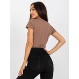BASIC Feel Good T-shirt-B-012.83P-brown | Shoptok.si