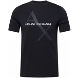 Armani Exchange Majica noćno plava / bijela