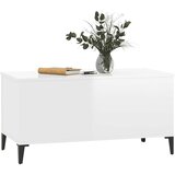  Stolić za kavu sjajni bijeli 90x44,5x45 cm konstruirano drvo | Eponuda.ba