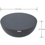 Gardenson Lounge Miza Chronos, Črna | Shoptok.si