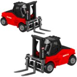  Kolekcionarski model viličarja Huina 1:80 - rdeča | Shoptok.si