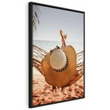  Slika - Hammock on the Beach (1 Part) Vertical 80x120 U crnom drvenom okviru | shoptok.hr