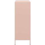 vidaXL Visoka komoda ružičasta 68x39x103,5 cm čelik | shoptok.hr