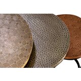GINER Y COLOMER Komplet treh klubskih mizic z bronasto ploščo, (22147353) | Shoptok.si