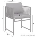 Bessagi Garden Vrtna Garnitura Stella, T. Siva, Črna, Jeklo, Steklo | Shoptok.si