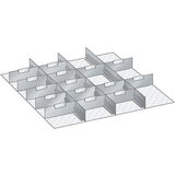 LISTA Ločilna stena, za omare z merami 717 x 725 mm, za višino predala 75 mm | Shoptok.si