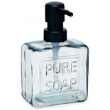  Dozator za Sapun Pure Soap 250 ml Kristal Crna Plastika (12 kom.) | shoptok.hr