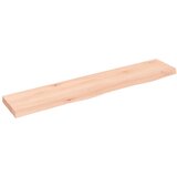 vidaXL Zidna polica 100 x 20 x 4 cm od neobrađene masivne hrastovine Cijene