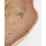 Kave Home Okrogla klubska mizica z mizno ploščo iz akacije v naravni barvi 49x47 cm Tavine – | Shoptok.si