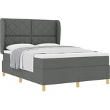  Krevet s opruga kutije Tamno siva 200 x 140 cm tkanina | shoptok.hr