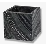 Mette Ditmer Denmark Temno sivi marmorni organizator kopalnice za bombažne tampone Marble -