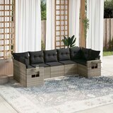  7-dijelni set vrtnih sofa svjetlosivi od poliratana | shoptok.hr
