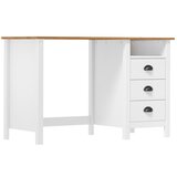  Radni stol Hill s 3 ladice 120 x 50 x 74 cm od masivne borovine | shoptok.hr