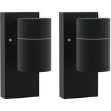  Vanjska zidna lampa 2 pcs Crna 6,5 x 10,5 x 16 cm | shoptok.hr