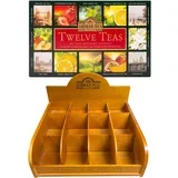 Čaj Twelve Teas Box, 5x12 kesica i drveni stalak za kesice bez poklopca
