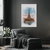  Slika - Paris View (1 Part) Vertical 80x120 Na talijanskom platnu | shoptok.hr