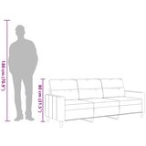  Trosjed od tkanine crvena boja vina 180 cm | shoptok.hr