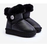 Kesi Black Bessie Insulated Snow Boots With Fur Cijene