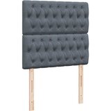  Box spring krevet s madracem tamnosivi 80 x 200 cm baršunasti | shoptok.hr