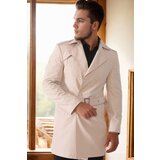 Dewberry PLT8321 MEN'S OVERCOAT-PLAIN BEIGE | Shoptok.si