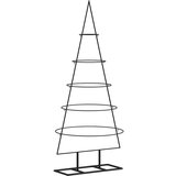 vidaXL Kovinska novoletna jelka za dekoracijo črna 125 cm, (20887203) | Shoptok.si