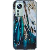 Xiaomi Silikonsko ohišje Glam Feathers za 12 Pro 5G - Zelena Cene
