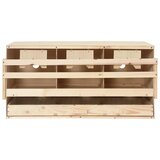  Gnijezdo za nesilice s 3 odjeljka 72x33x38 cm masivna borovina | shoptok.hr