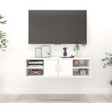 vidaXL Stenska polica bela 102x30x29 cm iverna plošča Cene