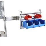 eurokraft pro Vrtljiva konzola z vodili za obešanje posod, za odprte skladiščne posode, VxŠxG 405 x 545 x 882 mm | Shoptok.si
