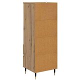 vidaXL Visok predalnik Umetni hrast 40 x 36 x 110 cm Konstruiran les | Shoptok.si