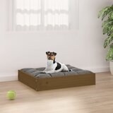 vidaXL krevet za pse crna 51,5x44x9 cm od masivne borovine | shoptok.hr