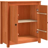 S pohranom s vratima Smeđa 70 x 35 x 80 cm Čvrsta borova drva | shoptok.hr