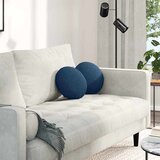 vidaXL Sedežne blazine 2 pcs Modra Ø30 x 13 cm blago | Shoptok.si