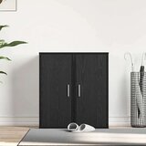  Omarica za čevlje 2 kosa črna hrast 32x35x70 cm inž. les | Shoptok.si
